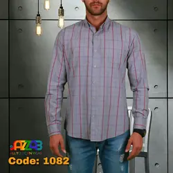 پیراهن مردانه آستین بلند کد 1082