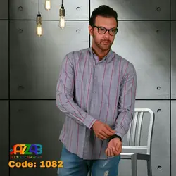 پیراهن مردانه آستین بلند کد 1082