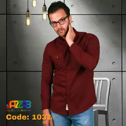 پیراهن مردانه آستین بلند کد 1031