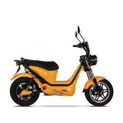 موتورسیکلت الکتریکی کویر مدل EST4 1500 رنگ زرد - کاک سیکلت