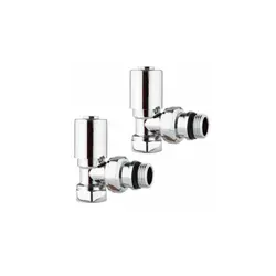 شیر رادیاتور دکوراتیو گرد ( کروم براق)