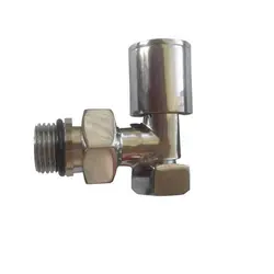 شیر رادیاتور دکوراتیو گرد ( کروم مات)