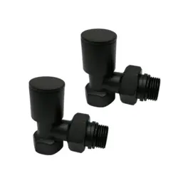 شیر رادیاتور دکوراتیو گرد ( مشکی )