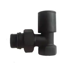 شیر رادیاتور دکوراتیو گرد ( مشکی )