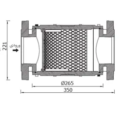 فیلتر گاز ستاک SET351 (DN 100 - 2 bar)