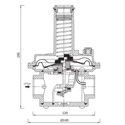 رگولاتور ستاک SET 250 (DN 25- 2bar)