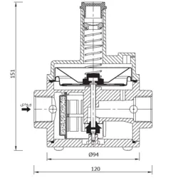 رگولاتور ستاک SET 245 (DN 15,20,25 - 500mbar)