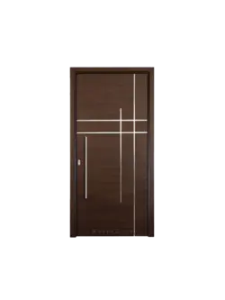 درب ضدسرقت لوکس قهوه ایی تیره مدل L.S502