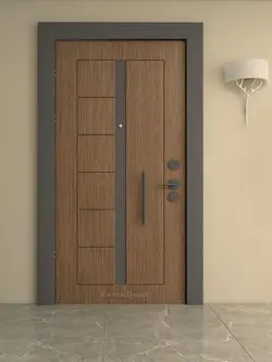 درب ضدسرقت لوکس قهوه ایی روشن مدل L.S508