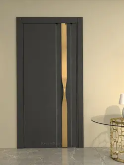 درب ضدسرقت لوکس مشکی با ابزار طلایی مدل L.S507