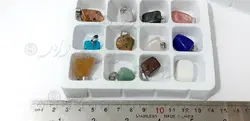 پک 12 عددی آویز سنگ ماه تولد 3cm