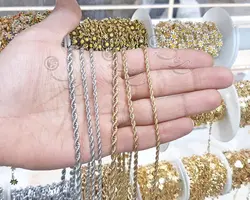 زنجیر طنابی استیل واحد 50 سانتی متری