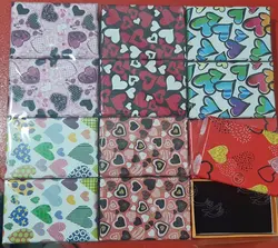 جعبه هاردباکس گوشواره 8*5 طرح قلب بسته 12 عددی