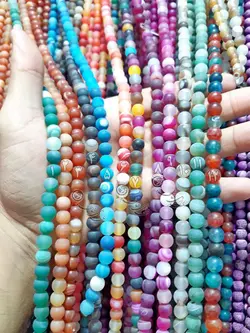 سنگ عقیق مات و برزیلی سایز ۸