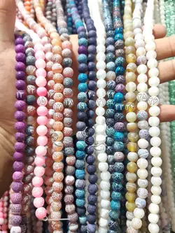 سنگ عقیق مات و برزیلی سایز ۸