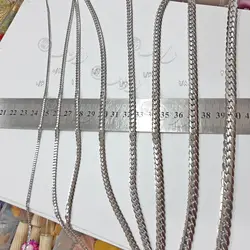 زنجیر کارتیر فشرده استیل نقره ای واحد ۵۰ سانتیمتری