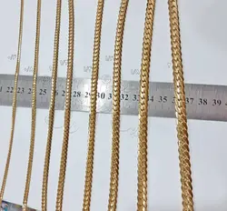 زنجیر کارتیر فشرده استیل طلائی واحد ۵۰ سانتیمتری