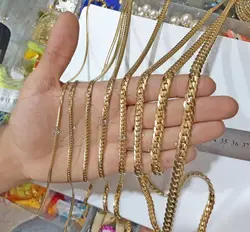 زنجیر کارتیر فشرده استیل طلائی واحد ۵۰ سانتیمتری