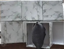 جعبه بالشتی 5*8*8 هاردباکس طرح سنگ بسته 6 عددی