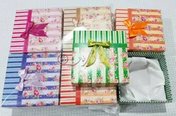 جعبه گلدار ساتن دستبند و النگو 8cm بسته 6 عددی