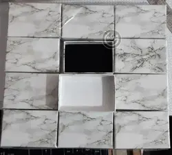 جعبه هاردباکس سایز 8*5 طرح سنگ بسته 12 عددی