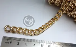 زنجیر آلومینیوم رنگ ثابت مدل پرفروش سایز2/5 قطر 1 سانتیمتر