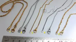 زنجیر آماده گردنی استیل رنگ ثابت ونیزی و پیچی و کارتیر