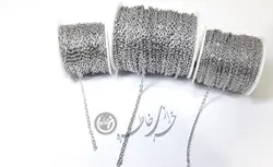 زنجیر استیل دیپلمات نقره ای یک متری