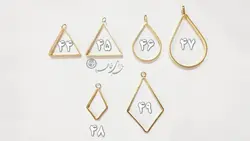 قاب و رکاب برنجی طلائی درجه1 رنگ ثابت