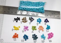 منجوق سایز درشت 4mm بسته 25 گرمی