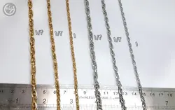 زنجیر استیل بیضی دوبل (طرح شنل) واحد 50 سانتیمتری