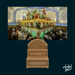 دکور مخمل ضریح امام علی(ع)