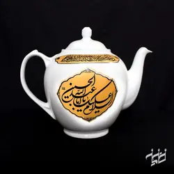 قوری دو و نیم لیتری طرح طلایی