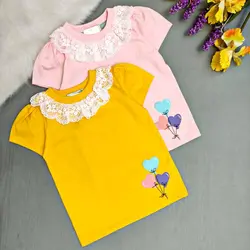 بلوز تک دخترونه یقه گیپور