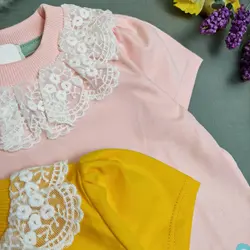 بلوز تک دخترونه یقه گیپور