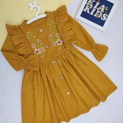 پیراهن مخمل گلدوزی