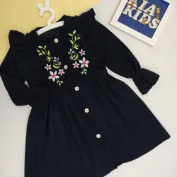 پیراهن مخمل گلدوزی