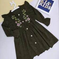 پیراهن مخمل گلدوزی