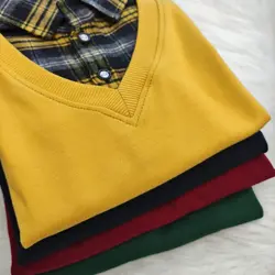 بلوز تک پسرانه دو یقه