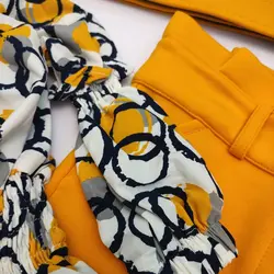 ست شومیز شلوار همراه با کمربند