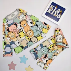 ست دو تیکه حیوانات جنگل سایز 70