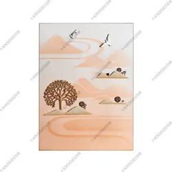 تابلو کدFR154 رزین درخت شاه بلوط 3 تیکه DE8383GL - کی ان دی-KND