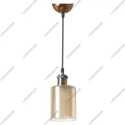 آویز کد AV170 تک شعله حباب دو لایه با سر پیچ برنجی آنتیک مدل 680 - کی ان دی-KND