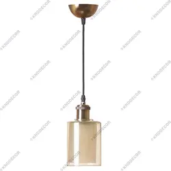 آویز کد AV170 تک شعله حباب دو لایه با سر پیچ برنجی آنتیک مدل 680 - کی ان دی-KND