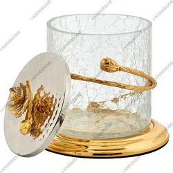 ظرف کد ZD120 سه تیکه بانکه متوسط گل شقایق مدل 42-550