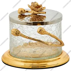 ظرف کد ZD120 سه تیکه بانکه متوسط گل شقایق مدل 42-550