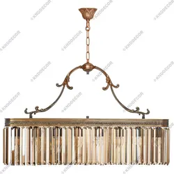 لوستر لاینر ( بیضی مستطیل) 90 سانت آنتیک کد LO325 - کی ان دی-KND