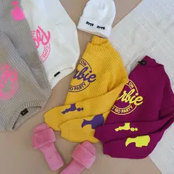 بافت طرح barbie