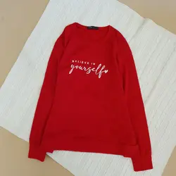 بلوز آستین بلند belive in yourself