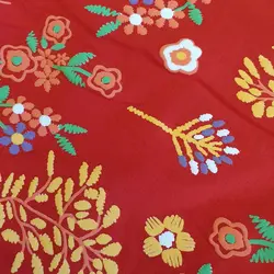 بلوز استین بلند بهاری طرح استین گل در رنگبندی جذاب